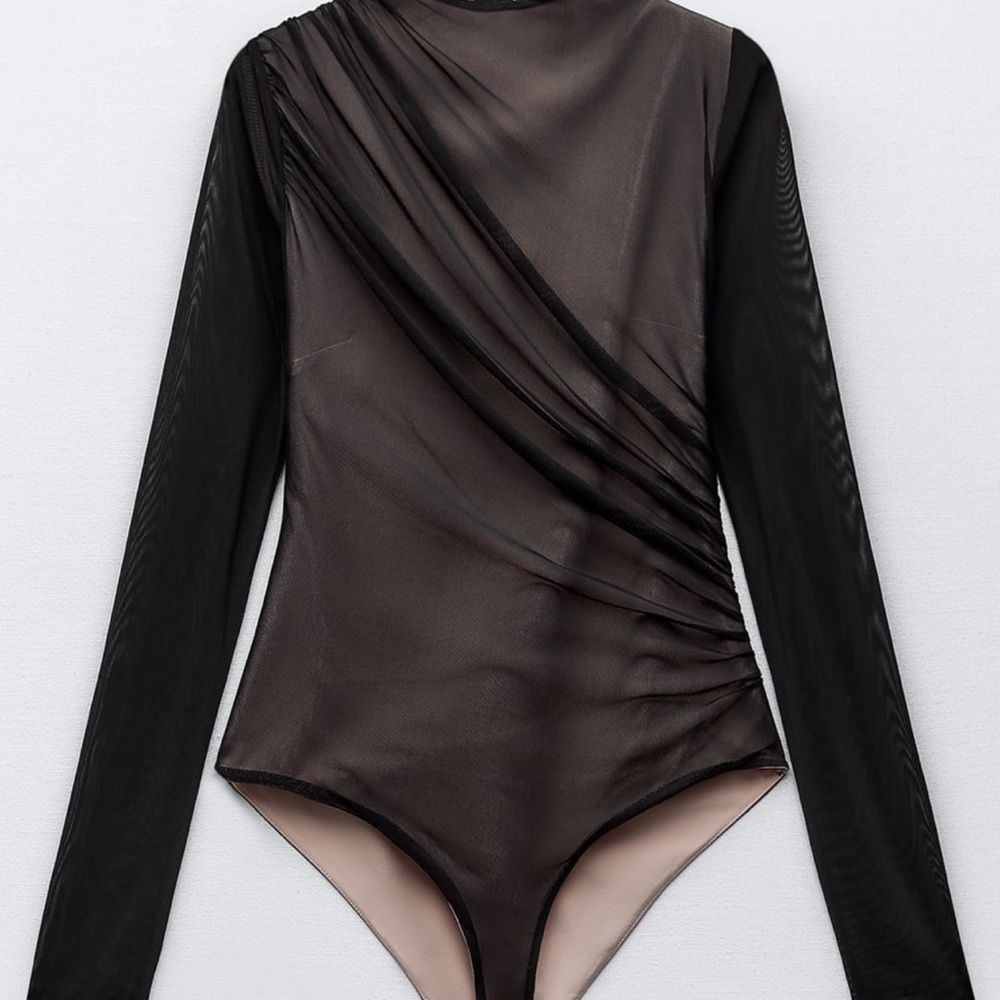 ZARA tulle bodysuit